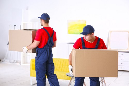 Staff member checking safe access in a storage facility