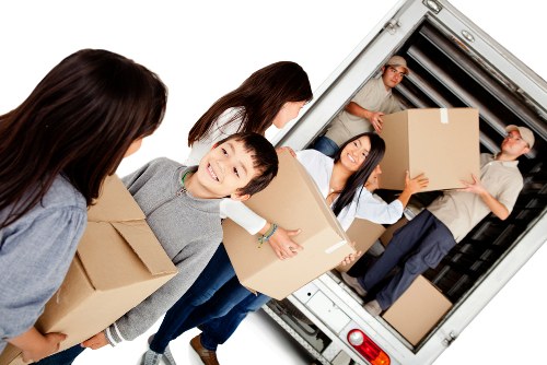 Packing boxes for a Richmond upon Thames flat move