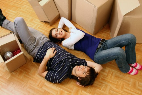 Careful loading of household items during a Richmond move